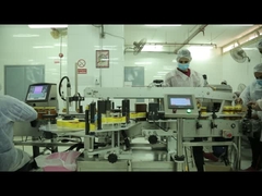 Máquina automática de rotulagem de garrafas de vidro de dois lados