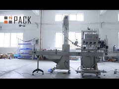 Máquina automática de tampa de parafusos de garrafas de vidro de 6 rodas com elevador de tampa