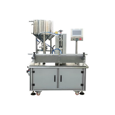 Máquina automática de enchimento de frascos de bálsamo labial com bomba de rotor de bico único