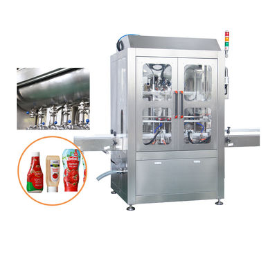 20 Ltr Máquina automática de enchimento de frascos de vidro com liquido cosmético viscoso com aquecimento e mistura