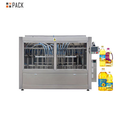 Máquina automática de enchimento de óleo de aço inoxidável 304/316 a servo motor conduzida por PLC + controle de tela táctil