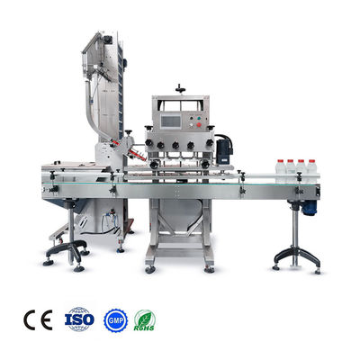Máquina automática de vedação de tampas de plástico Máquina de tampa de garrafas com controle PLC