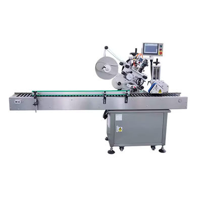 Máquina de rotulagem automática de adesivo para frasco para frasco horizontal