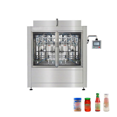 Máquina de enchimento linear de molho de peixe com servomotor automático
