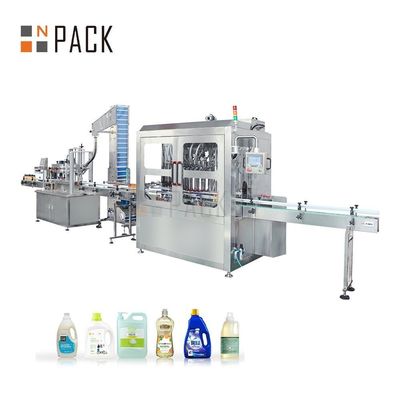 Máquina automática de enchimento de garrafas de desinfetante de mãos alcoólico com armário à prova de explosão