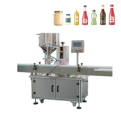 Máquina automática de mistura e aquecimento de frasco de queijo de creme com bomba de lóbulo de bocal único com colchão