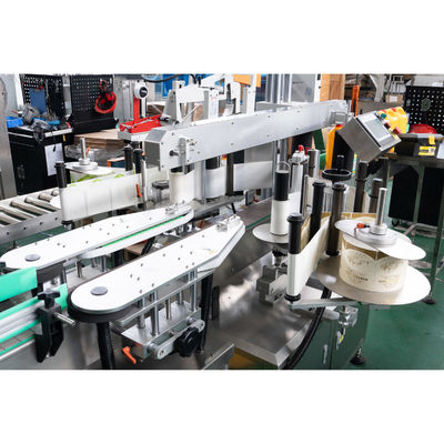 Máquina de rotulagem pneumática bilateral de Npack Shanghai para rotulagem frontal e traseira de dois lados