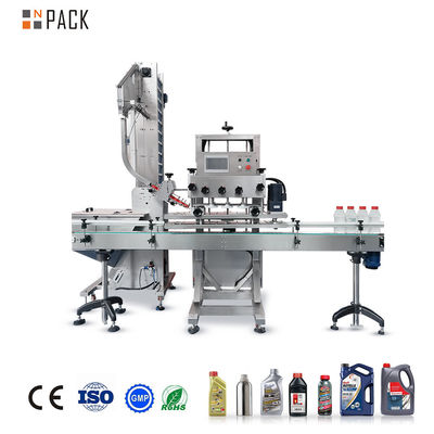 Npack Full Auto 1000-5000ml Máquina de montagem de tampa de garrafa com 6 rodas lineares e instrução online