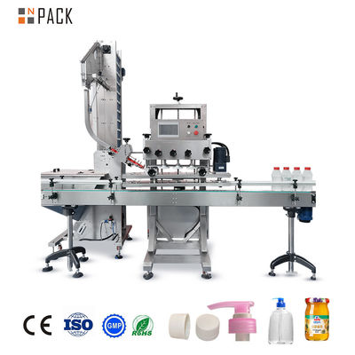 Npack Full Automatic Tomato Pasta Jam Glass Jar Bottle Screw Capping Machine para Pet Bottle