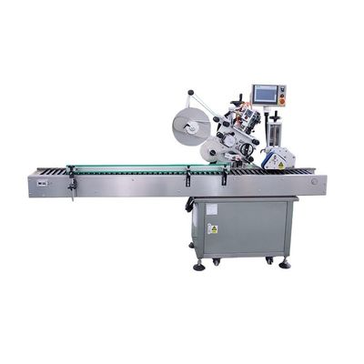 Máquina de rotulagem horizontal automática de salsichas de alta precisão com controle PLC
