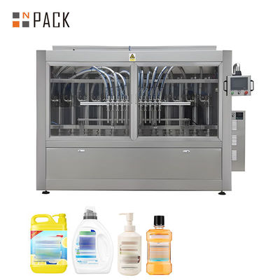 Máquina de engarrafamento química automática da bomba de pistão 100ml-5000ml com controle do PLC